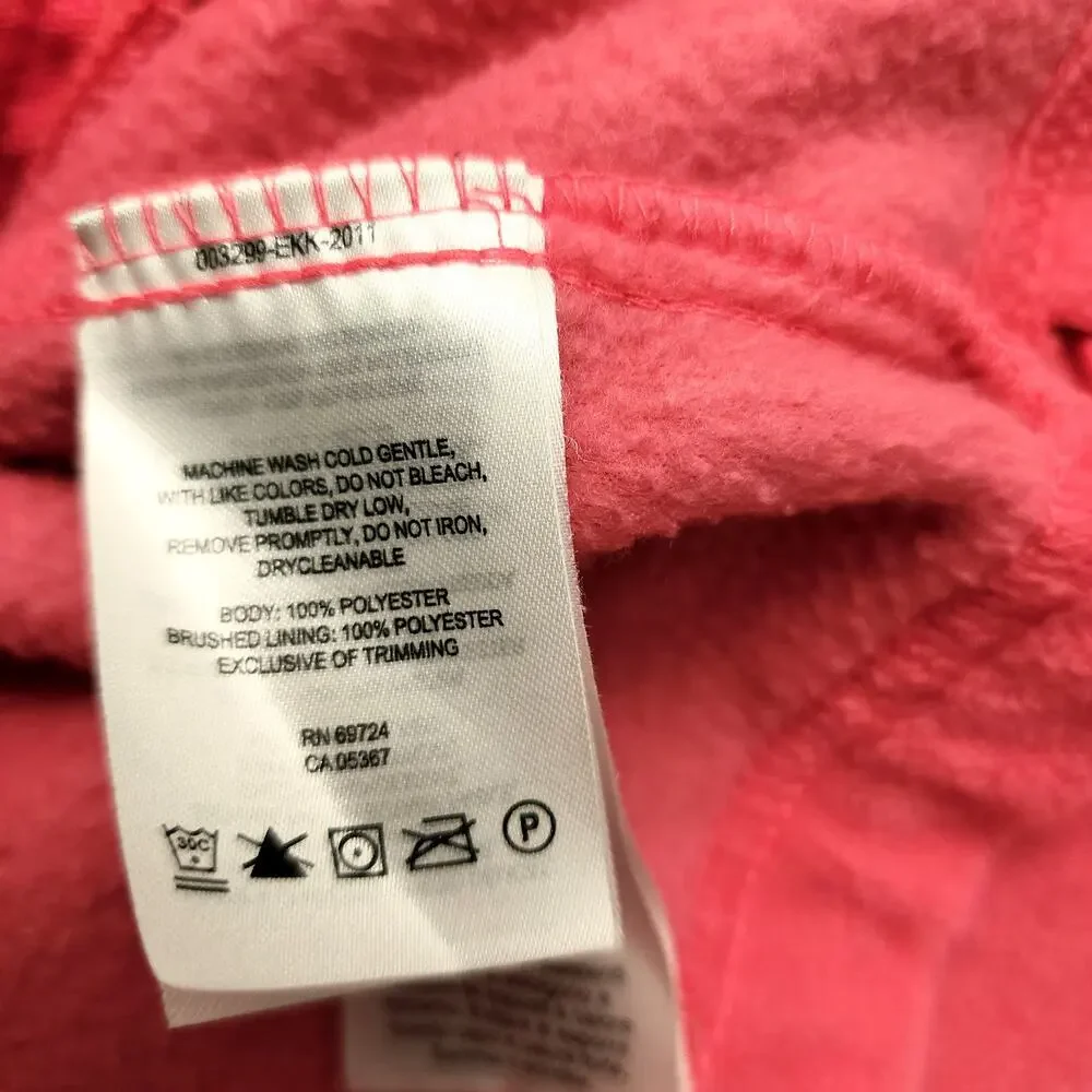 Columbia Pink Full Zip Fleece Women Small